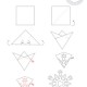 Sechseckige Schneeflocken aus Papier - Anleitung
