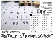 {DIY} Stempel-Schriftart selber machen!