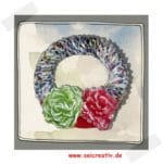 Weihnachtskranz – geflochten aus Zeitungspapier