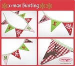 weihnachtliche wimpelkette