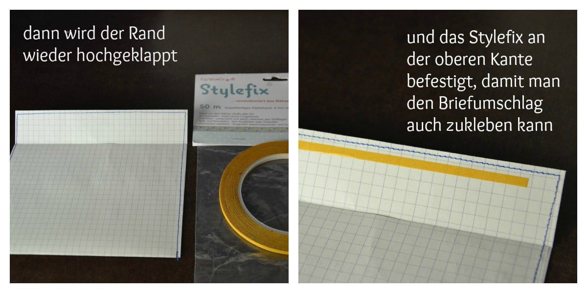 Briefumschlag nähen (Recycling)