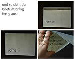 Briefumschlag nähen (Recycling)
