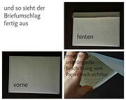 Briefumschlag nähen (Recycling)