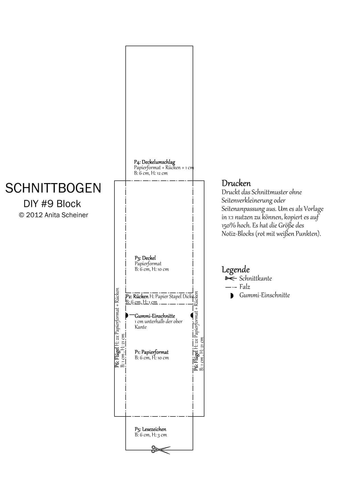 Notizheft mit Wachstuch Umschlag