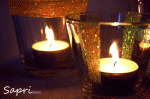 DIY Glitzer-Teelichthalter