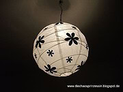 Papierlampe verschönern – total einfach!
