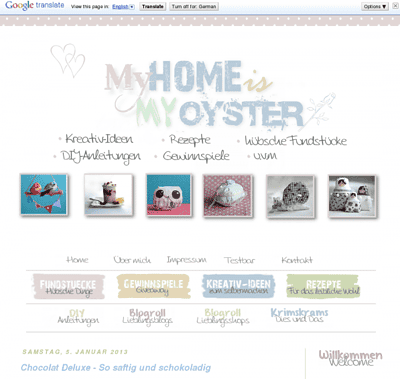 My home is my oyster