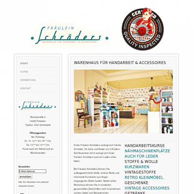 Fräulein Schröders Warenhaus für Handarbeiten und Accessoires