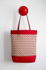 Shopper mit Lederhenkeln