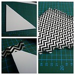 Flexibles geometrisches Wandbild / Dreiecke