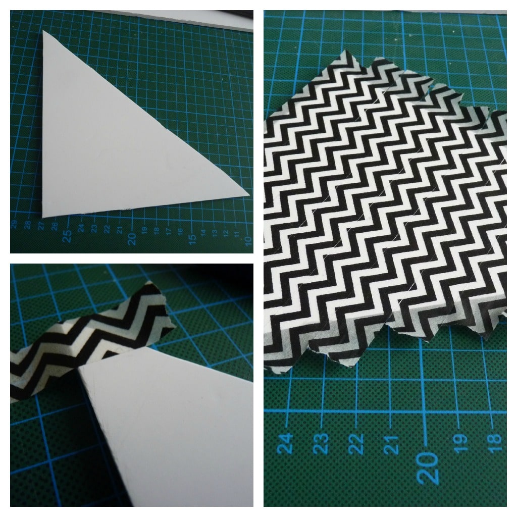 Flexibles geometrisches Wandbild / Dreiecke