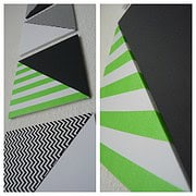 Flexibles geometrisches Wandbild / Dreiecke