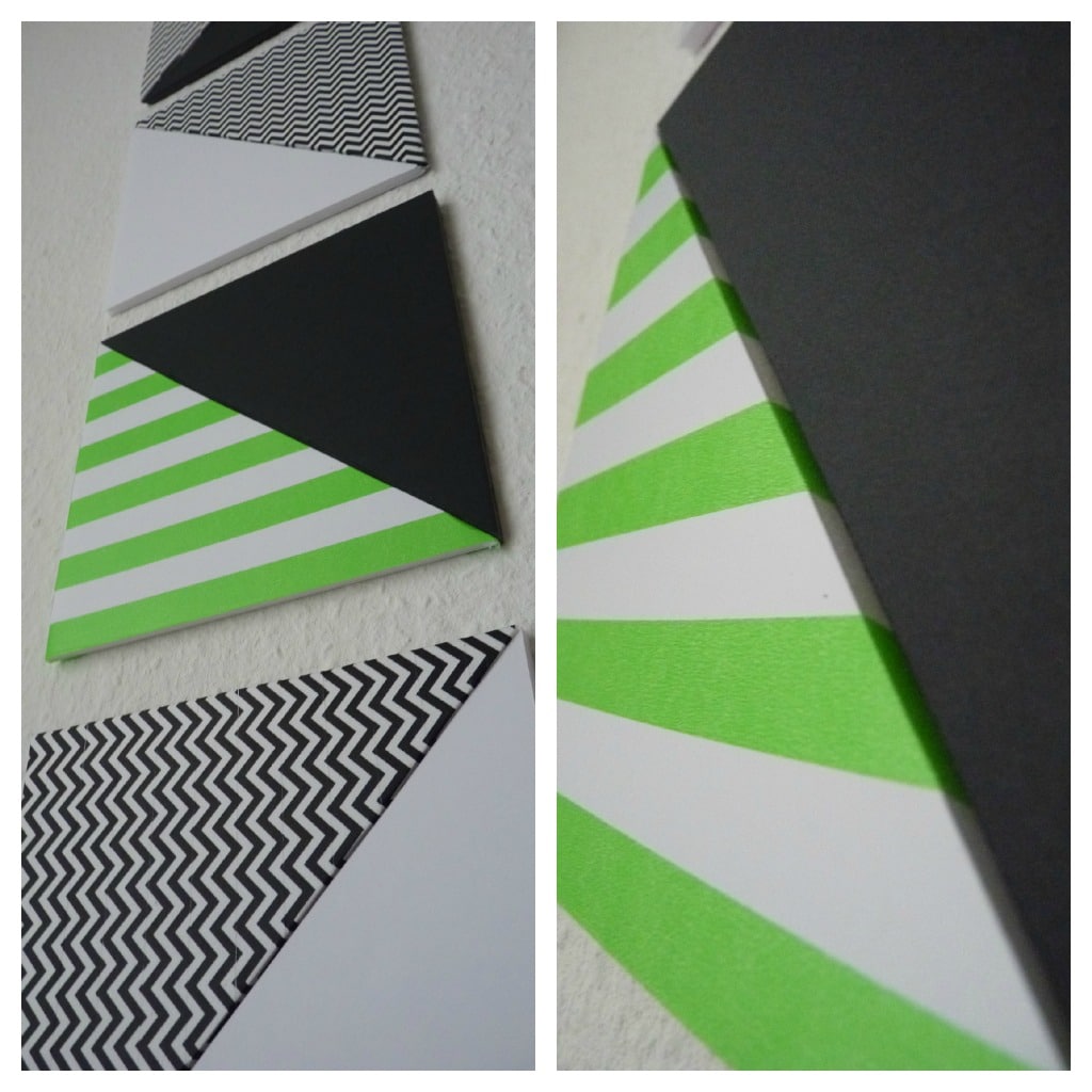 Flexibles geometrisches Wandbild / Dreiecke