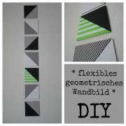Flexibles geometrisches Wandbild / Dreiecke