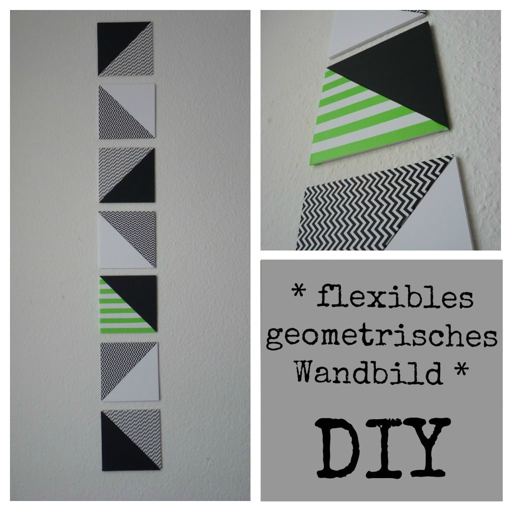 Flexibles geometrisches Wandbild / Dreiecke