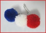 Anhänger und Haarspange aus Pompoms!