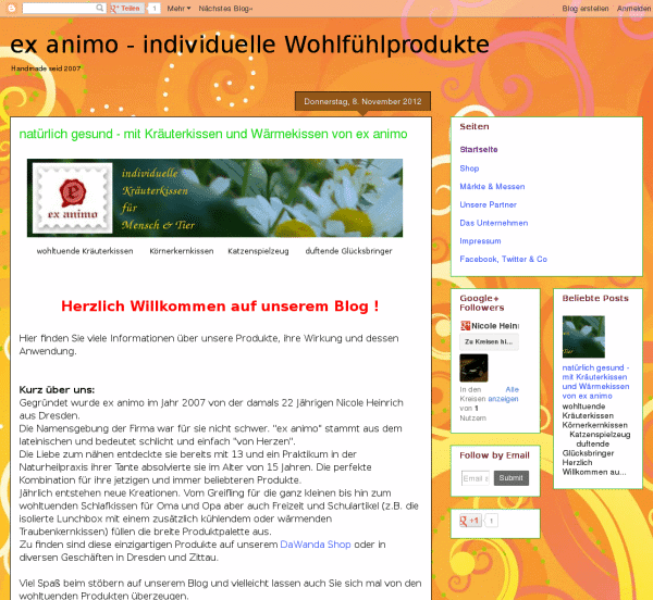 ex animo - individuelle Wohlfühlprodukte ex animo - individuelle Wohlfühlprodukte