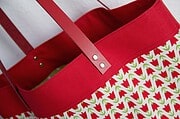 Shopper mit Lederhenkeln