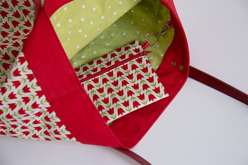 Shopper mit Lederhenkeln