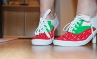Erdbeer-Schuhe!