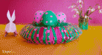 DIY Osternest aus Toilettenpapierrollen