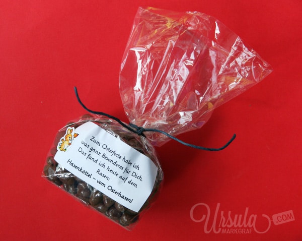 Osterhasenköttel – kleines Ostergeschenk zum Selberbasteln