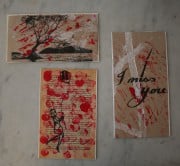 Bedruckte Untersetzer/ Postkarten