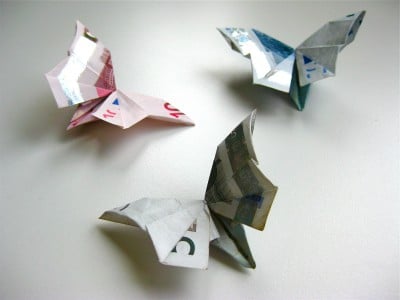 Origami Geldschein Schmetterling Video-Anleitung