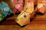 3D Origami Osterhase Vorlage