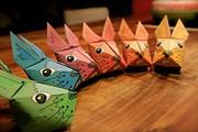 3D Origami Osterhase Vorlage
