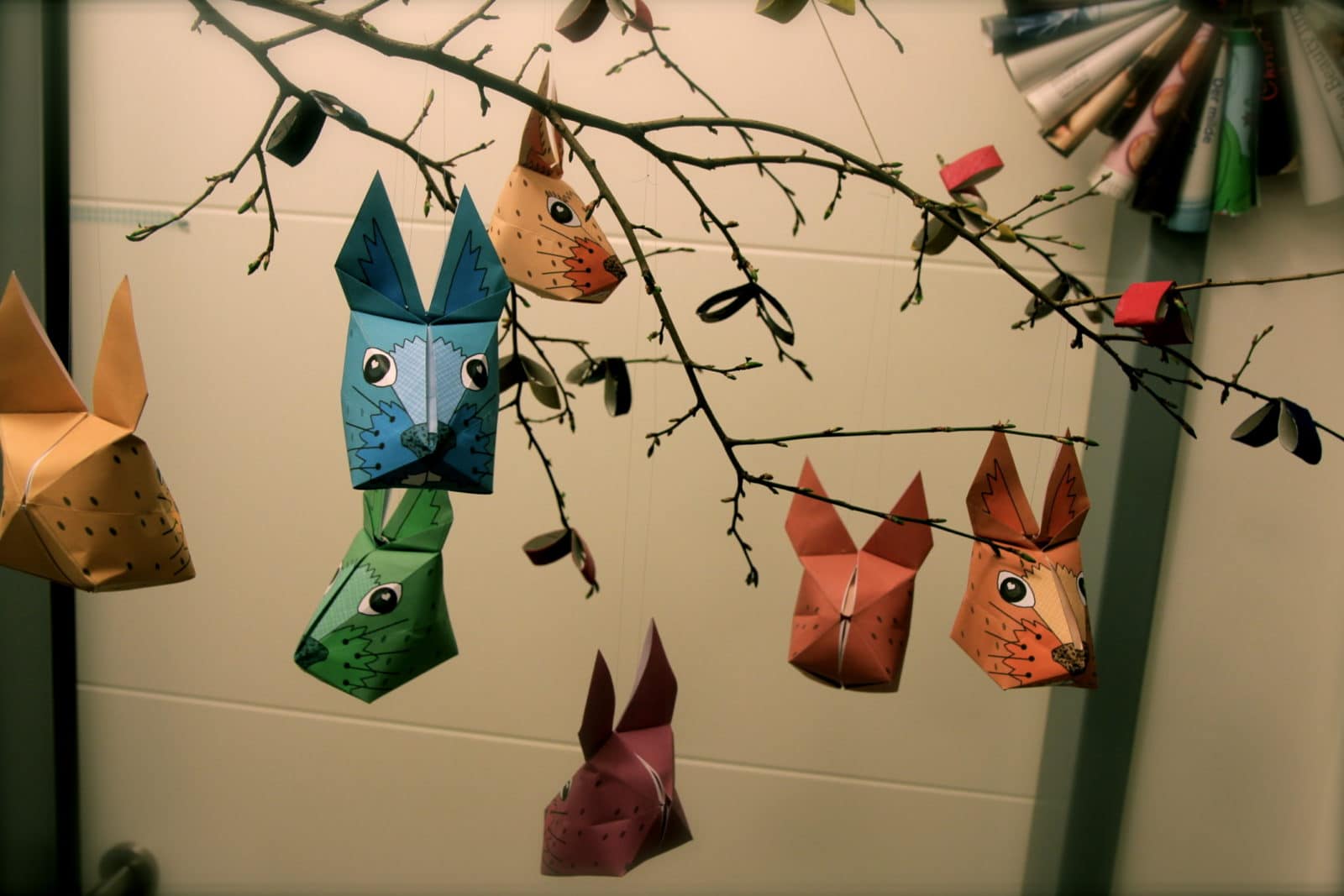 3D Origami Osterhase Vorlage