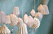 Papier Plissee Anhänger