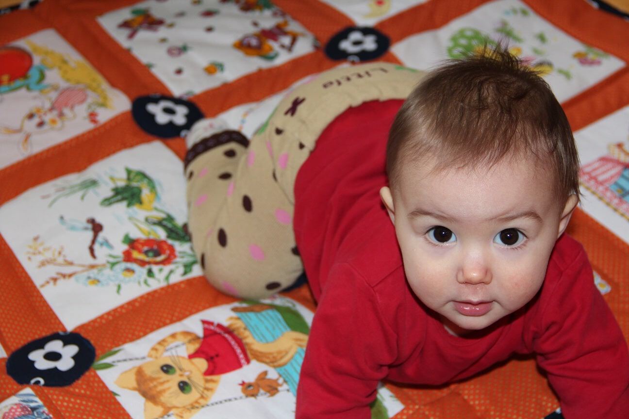 Babydecke aus Taschentüchern