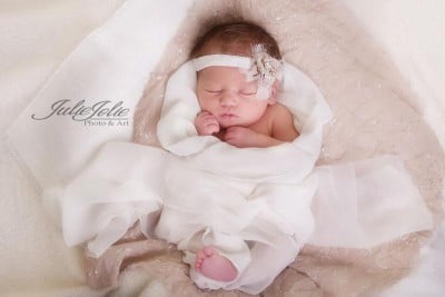 Babyfotografie 4in1 Layer-Set Decke mit Haarband
