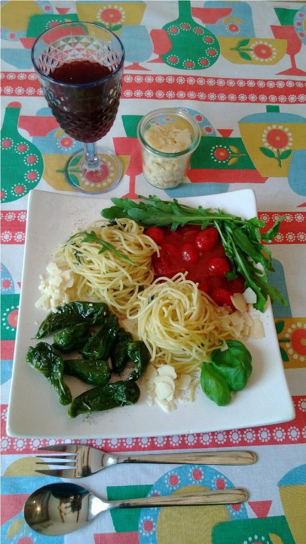 Spaghetti mit Bratpaprika