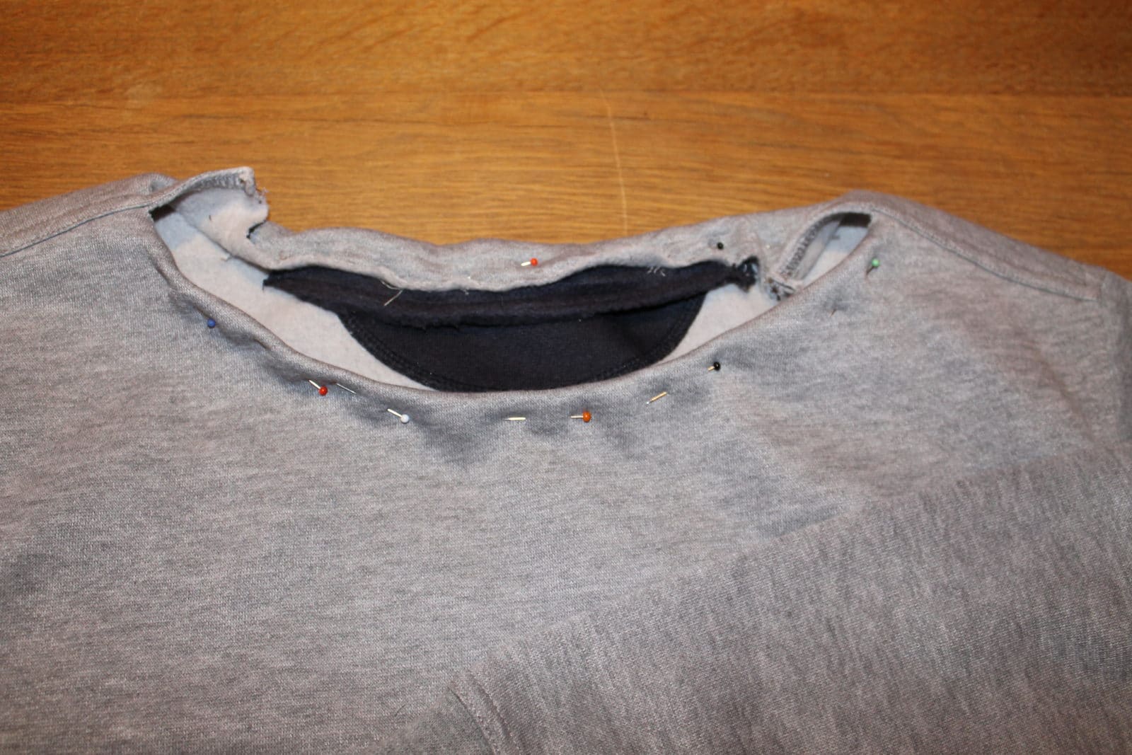 asymmetrischer oversize Pullover