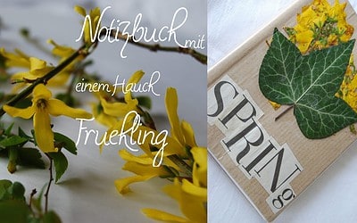 Notizbuch mit einem Hauch Frühling