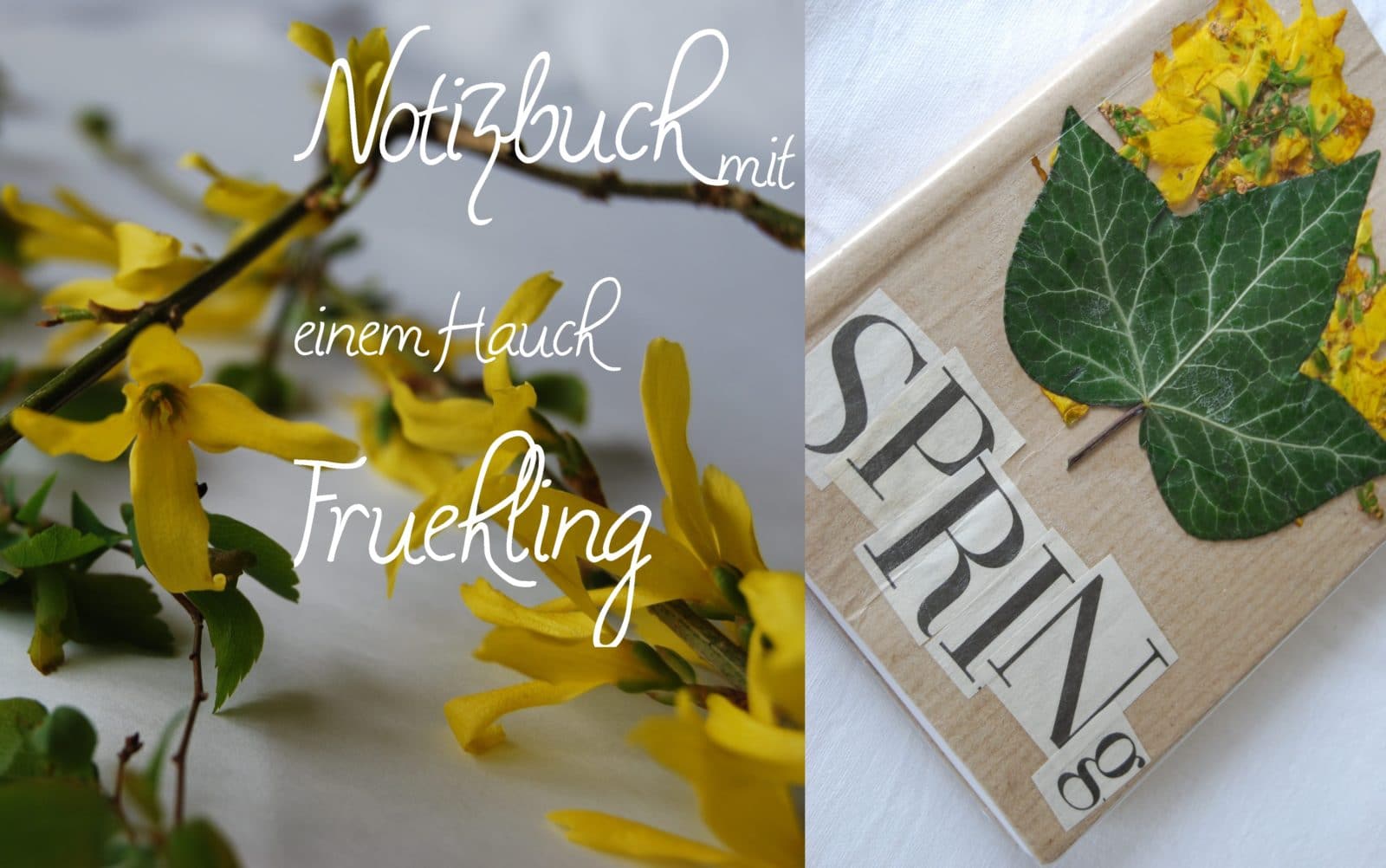 Notizbuch mit einem Hauch Frühling HANDMADE Kultur