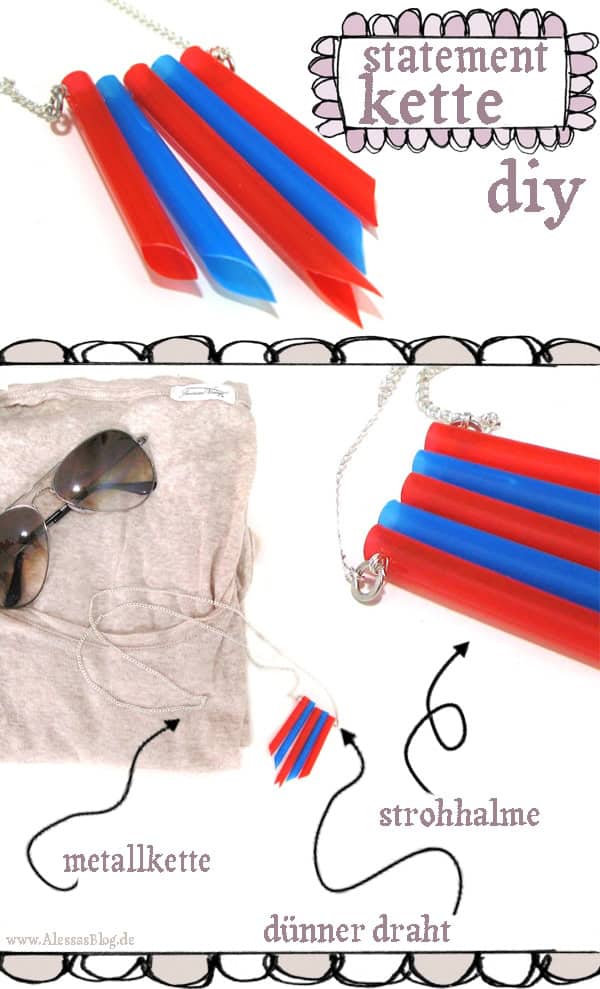 Statement-Kette aus… Strohhalmen!