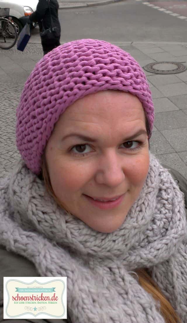 Einfache Beanie Frühlings-Beanie stricken