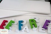 Wand-Deko mit Buchstaben basteln