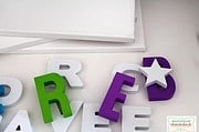 Wand-Deko mit Buchstaben basteln