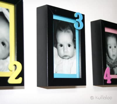 Bastelanleitung Baby Bilderrahmen “Meine ersten 12 Monate”