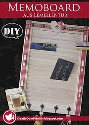 Memoboard aus Lamellentür