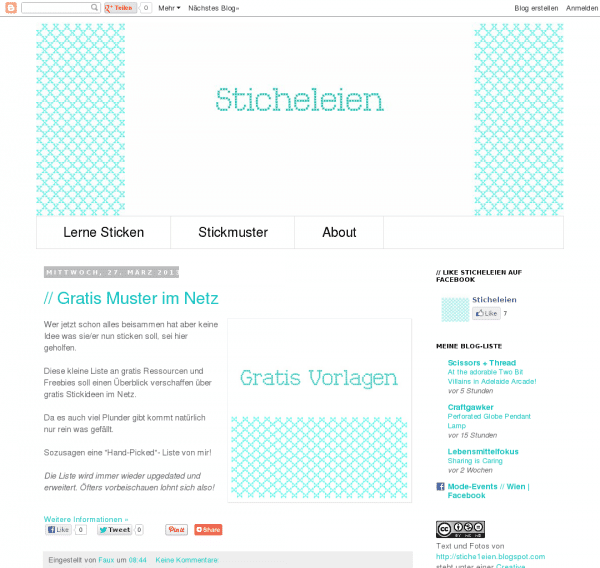 Sticheleien - Lerne Sticken Sticheleien - Lerne Sticken