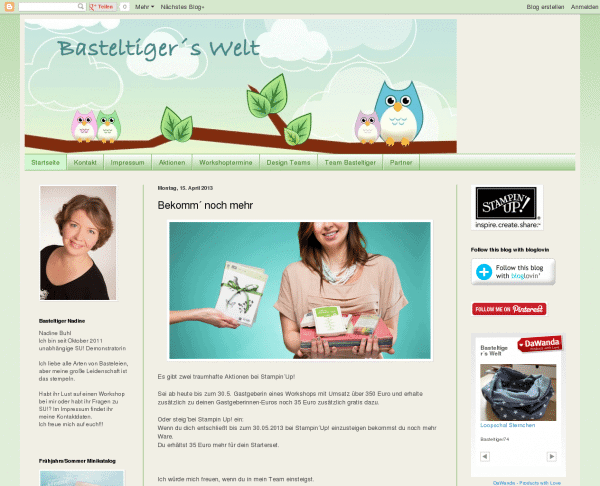Basteltiger´s Welt Basteltiger´s Welt