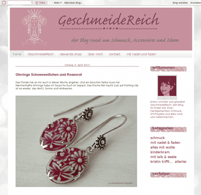 GeschmeideReich-der Blog rund um Schmuck, Accessoires und Ideen
