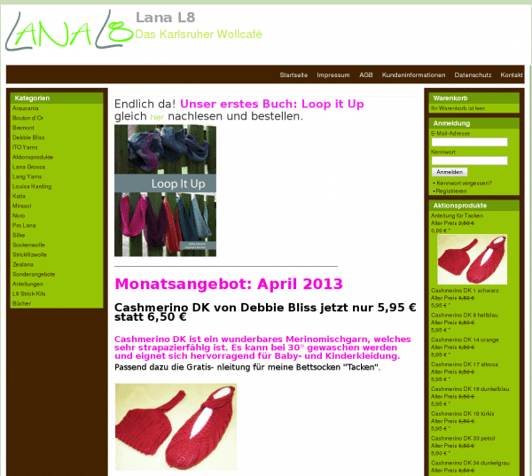 Lana L8 – der Onlineshop für feine und edle Wolle