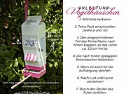 Vogelhäuschen aus Milchtüte :)