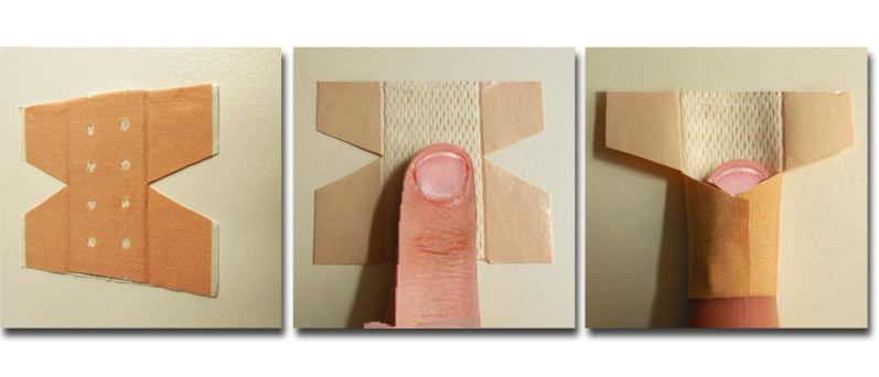 Witziger Fingerkuppenverband
